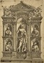 Hopfer Hieronymus - Altare-Tabernacolo con Cristo Salvatore fra i busti dei SS. Pietro, Paolo, Cosma e Damiano